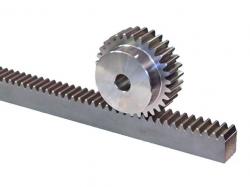 Helical rack and pinion